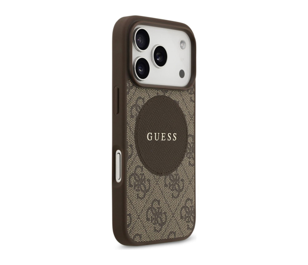 Guess 4G Circle Classic Logo MagSafe do iPhone 17 Pro brązowy - 1365487 - zdjęcie 2